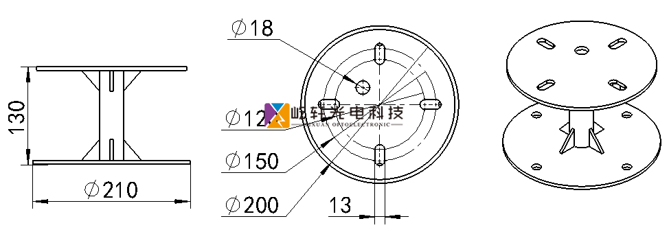 ZJ031立式安裝支架